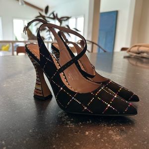 Betsy Johnson Rainbow Rhinestone Heels